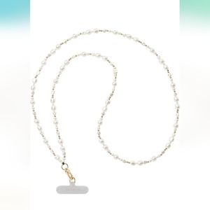 BN Casetify Cross Body Phone Charm Lanyard Classic Pearl